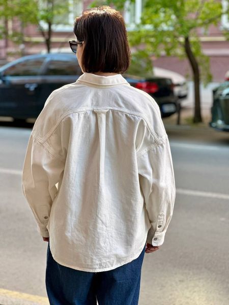 Джинсова куртка-сорочка Uniqlo білв Denim Relaxed Shirt Jacket 8238 фото