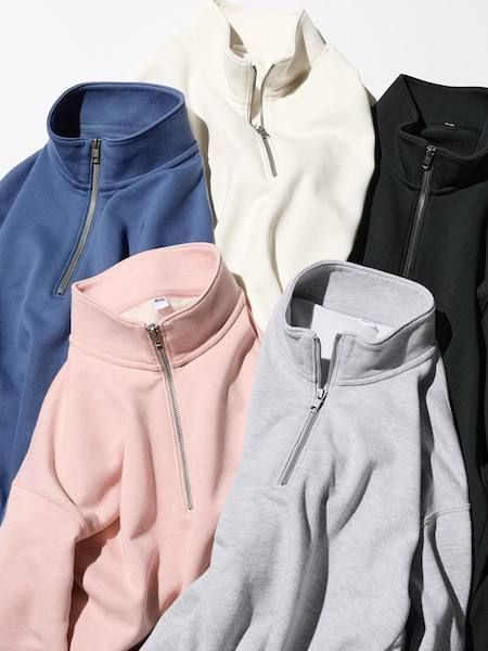 Кофта Uniqlo чорна Half-Zip Sweatshirt 7570 фото