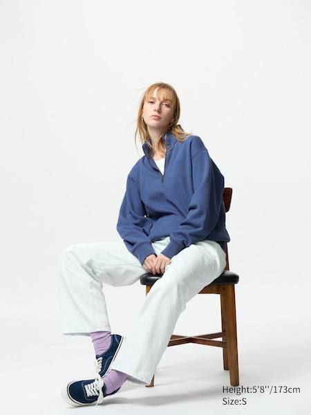 Кофта Uniqlo чорна Half-Zip Sweatshirt 7570 фото
