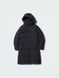 Пуховое пальто Uniqlo темно-синее Seamless Down Long Coat 8107 фото 2