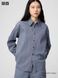 Рубашка Uniqlo U синяя Denim Oversized Shirt 8003 фото 1