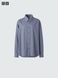 Рубашка Uniqlo U синяя Denim Oversized Shirt 8003 фото 3