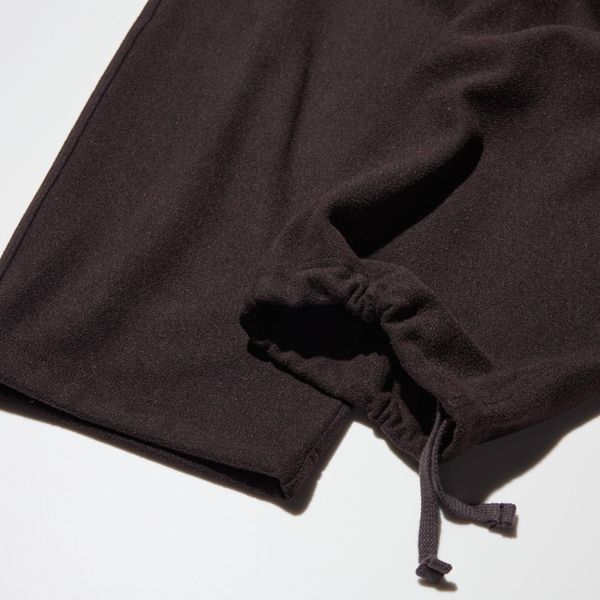 Спортивні штани Uniqlo U  коричневі Brushed Wide Sweatpants 8064 фото