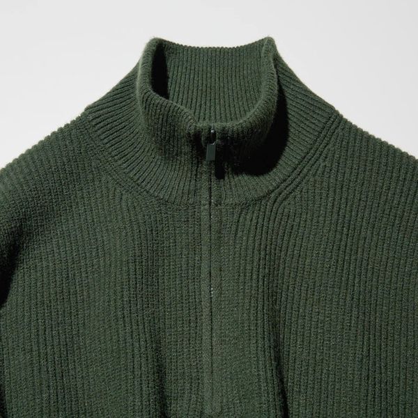 Светр Uniqlo білий Souffle Yarn Half-Zip Sweater 8503 фото