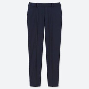 Укороченные брюки от Uniqlo в темно-синем цвете 4848 фото