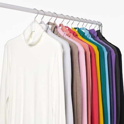 Гольф Uniqlo белый флисовый из серии HEATTECH 6763 фото