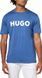 Футболка HUGO синя Print Logo Short Sleeve T-Shirt 8457 фото 1