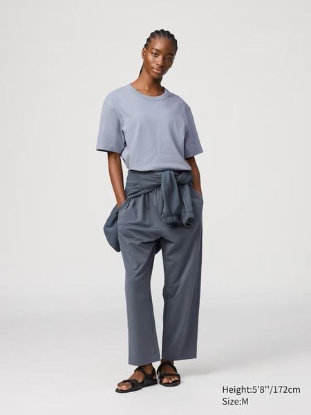 Футболка Uniqlo голубая Crew Neck T-Shirt 7388 фото
