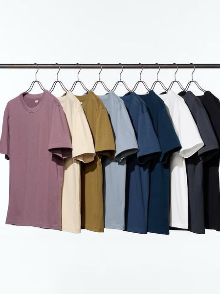 Футболка Uniqlo голубая Crew Neck T-Shirt 7388 фото