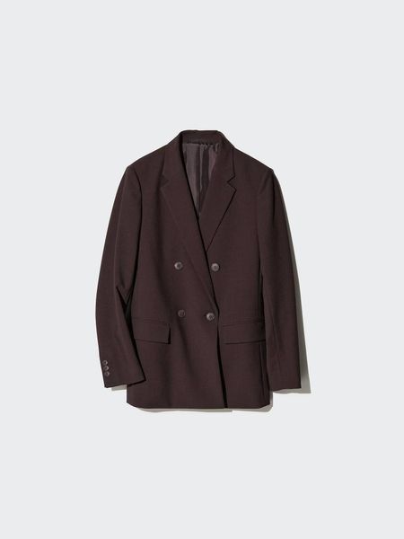 Піджак Uniqlo чорний Double Breasted Jacket 8483 фото