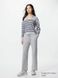 Джемпер-поло Uniqlo серый в полоску Washable Ribbed Knit Polo Sweater 8573 фото 2