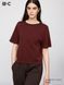 Футболка Uniqlo:С коричнева Boxy Knit T-Shirt 8531 фото 1