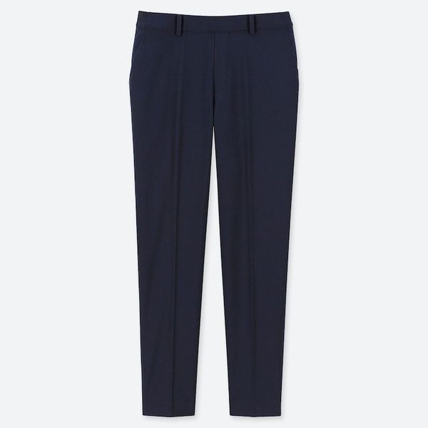 Укороченные брюки от Uniqlo в темно-синем цвете 4848 фото