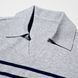Джемпер-поло Uniqlo серый в полоску Washable Ribbed Knit Polo Sweater 8573 фото 4