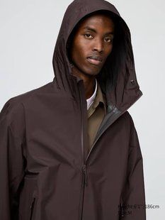 Пальто Uniqlo:C коричневое BLOCKTECH Coat 8346 фото