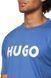 Футболка HUGO синя Print Logo Short Sleeve T-Shirt 84571 фото 3