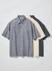 Рубашка Uniqlo U  серая Boxy Shirt | Short Sleeve 8505 фото 6