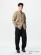 Рубашка Uniqlo белая льняная Stand Collar Shirt 7646 фото 4