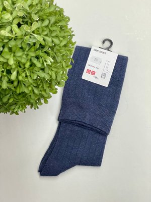 Носки Uniqlo высокие синие 2480 фото