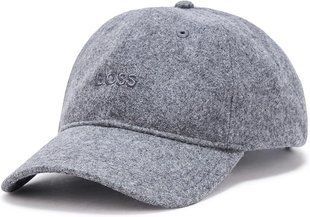 Бейсболка BOSS сіра Tonal Logo Wool Hat 8593 фото