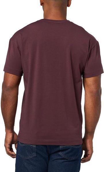 Футболка HUGO бордовая Logo Outline Short Sleeve T-Shirt 8458 фото