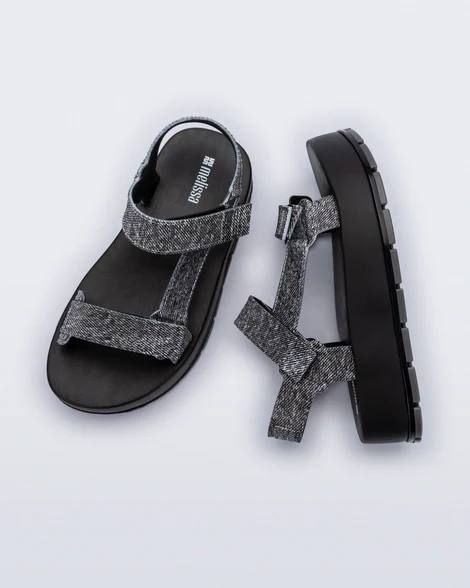 Босонiжки Melissa&nbsp;чорнi Flowing Denim Platform 8211 фото