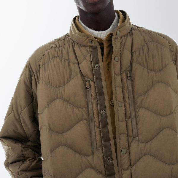 Куртка Uniqlo+White Mountaineering коричнева на пуху 6537 фото