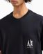 Футболка Armani Exchange темно-синяя Icon Pocket Logo Tee 7670 фото 3