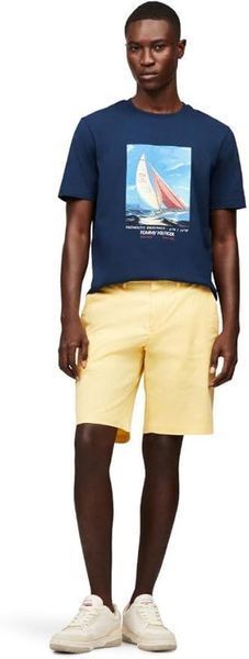 Футболка Tommy Hilfiger синяя Regular Fit Cotton T-Shirt 7920 фото