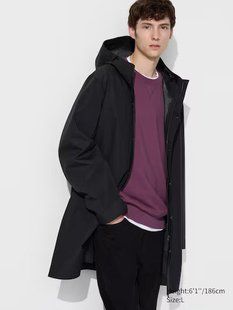 Пальто Uniqlo чорне BLOCKTECH Coat 7218 фото