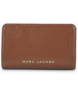 Гаманець Marc Jacobs коричневий Logo Leather Bifold Wallet 7620 фото