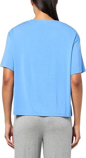 Футболка HUGO блакитна Relaxed Fit Contrast Logo T-Shirt 8459 фото