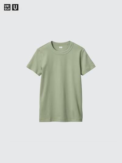 Футболка Uniqlo із серії U оливкова 67421 фото