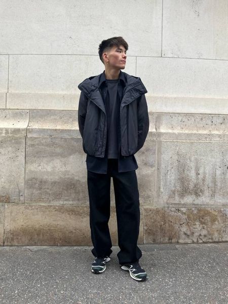 Парка Uniqlo U темно-сіра PUFFERTECH Parka 8037 фото