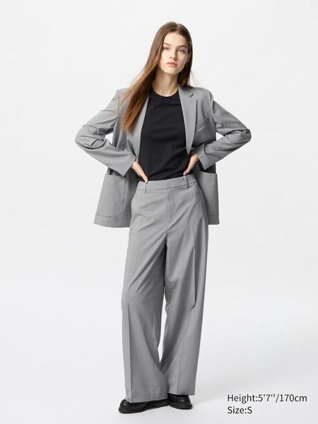 Пиджак Uniqlo серый AirSense Relaxed Jacket  76061 фото