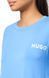Футболка HUGO блакитна Relaxed Fit Contrast Logo T-Shirt 8459 фото 3