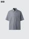 Рубашка Uniqlo U черная Boxy Shirt | Short Sleeve 84781 фото 3