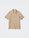 Футболка-поло Uniqlo бежева AIRism Cotton Piqu&eacute; Polo Shirt  7362 фото 1