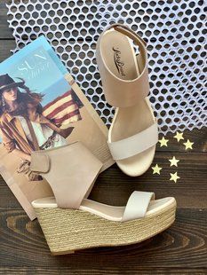 Босоножки Lucky Brand бело-бежевые 172 фото
