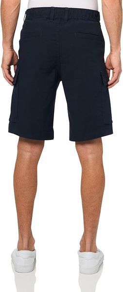 Шорти BOSS темно-синi Linen Blend Cargo Shorts 8387 фото