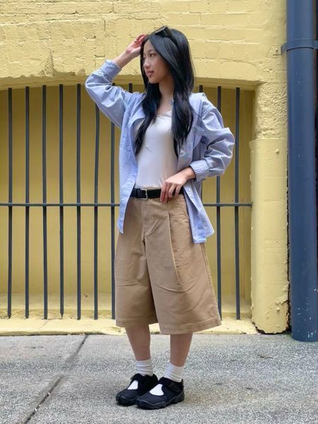 Шорти Uniqlo бежеві Jersey Pleated Shorts 85561 фото