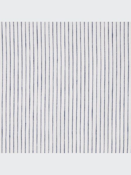 Рубашка Uniqlo свелая льняная Premium Linen Stand Collar Striped Long-Sleeve Shirt 8133 фото