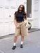 Шорти Uniqlo бежеві Jersey Pleated Shorts 85561 фото 4