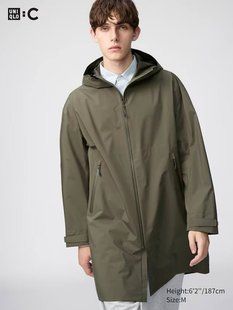 Пальто Uniqlo:C оливковое BLOCKTECH Coat 83451 фото