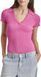 Футболка-поло DKNY JEANS рожева Soft Ribbed Polo Jeans Sweater 78971 фото 1