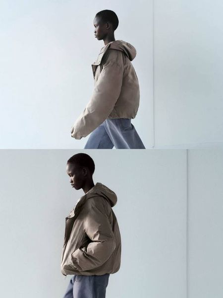 Парка Uniqlo U коричневая PUFFERTECH Parka 8039 фото