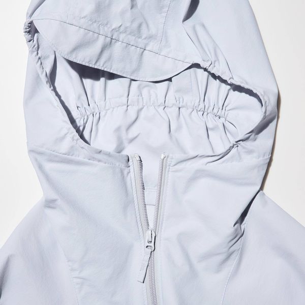 Парка Uniqlo фиолетовая UV Protection Sheer Oversized Parka 8479 фото