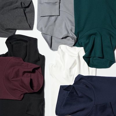 Гольф Uniqlo черный Brushed Cotton 6767 фото