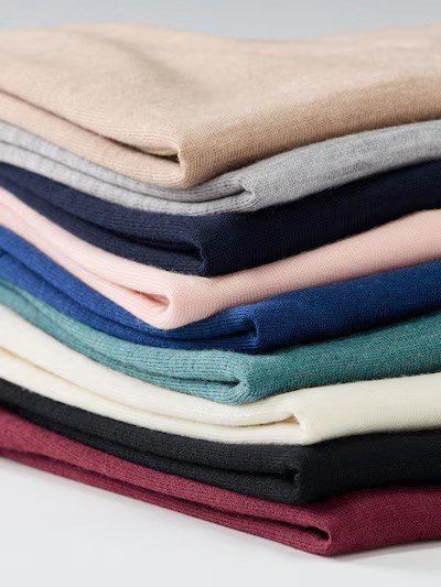 Джемпер Uniqlo рожевий з вовни 100% Merino Crew Neck Jumper 7124 фото