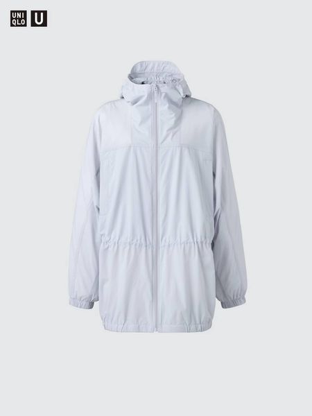 Парка Uniqlo коричневая UV Protection Sheer Oversized Parka 8474 фото